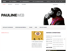 Tablet Screenshot of paulineweb.com